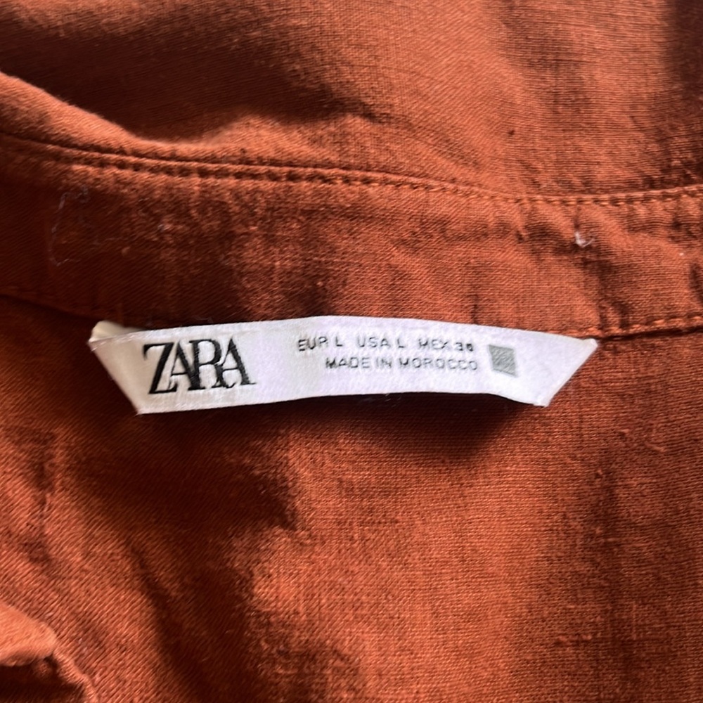 ✨Zara cropped top, in Terra Cotta ✨ - Picture 5 of 6
